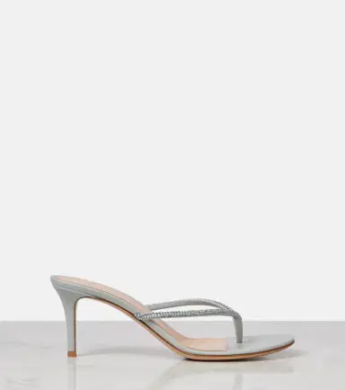 Gianvito Rossi India 70 embellished suede thong sandals | Thumbnail 4