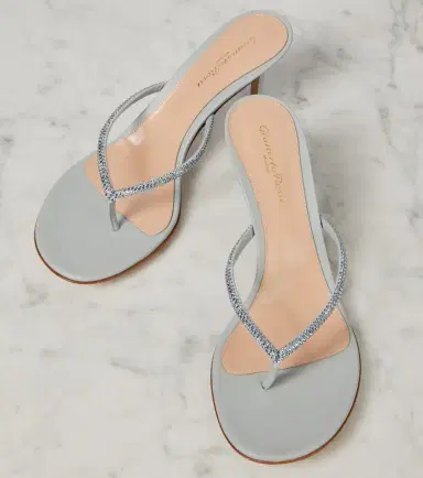Gianvito Rossi India 70 embellished suede thong sandals | Thumbnail 5