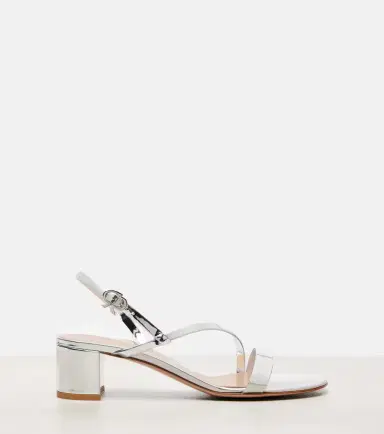 Gianvito Rossi Betsey metallic leather sandals | Thumbnail 2 Gianvito Rossi Betsey metallic leather sandals | Thumbnail 2