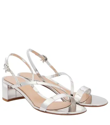Gianvito Rossi Betsey metallic leather sandals | Thumbnail 1 Gianvito Rossi Betsey metallic leather sandals | Thumbnail 1