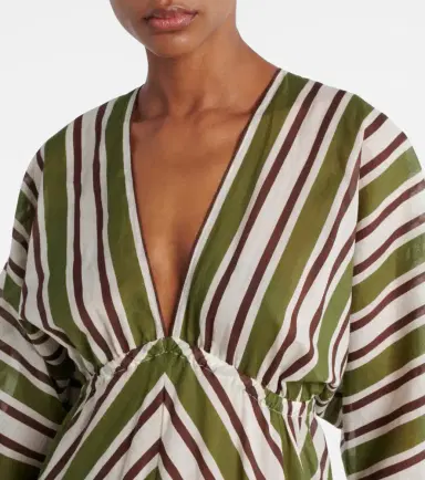 Eres Summer striped cotton voile kaftan | Thumbnail 2 Eres Summer striped cotton voile kaftan | Thumbnail 2