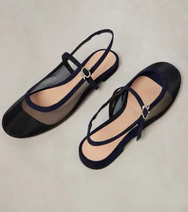Gianvito Rossi Leather-trimmed organza ballet flats | Thumbnail 5