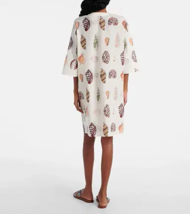 Eres Creme printed coton and silk minidress | Thumbnail 4