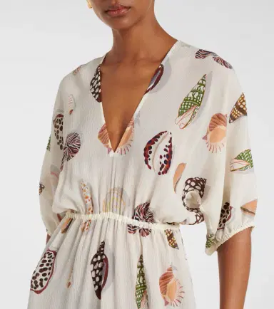Eres Coffea printed silk midi dress | Thumbnail 3