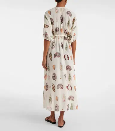 Eres Coffea printed silk midi dress | Thumbnail 4