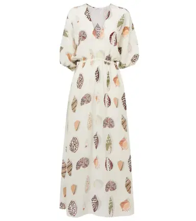 Eres Coffea printed silk midi dress | Thumbnail 1