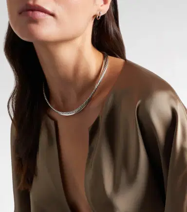 David Yurman Bold Crossover sterling silver choker | Thumbnail 2