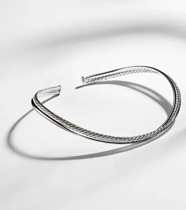 David Yurman Bold Crossover sterling silver choker | Thumbnail 4