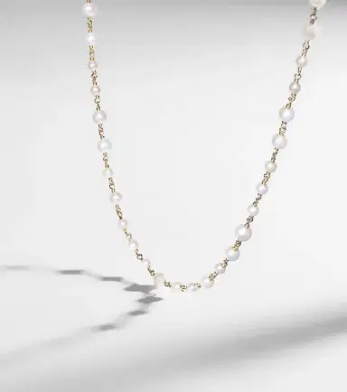 David Yurman Pearl Classics 18kt gold necklace with pearls | Thumbnail 4