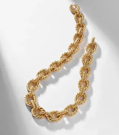 David Yurman Sculpted Cable 18kt gold chain necklace | Thumbnail 6
