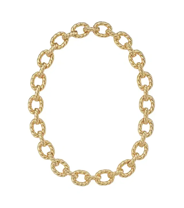 David Yurman Sculpted Cable 18kt gold chain necklace