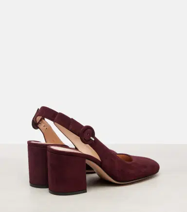 Gianvito Rossi Joelle suede slingback pumps | Thumbnail 3 Gianvito Rossi Joelle suede slingback pumps | Thumbnail 3