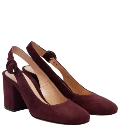 Gianvito Rossi Joelle suede slingback pumps | Thumbnail 1 Gianvito Rossi Joelle suede slingback pumps | Thumbnail 1