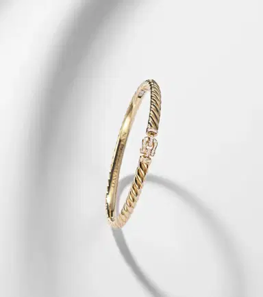 David Yurman Sculpted Cable Buckle 18kt gold bracelet with diamonds | Thumbnail 5 David Yurman Sculpted Cable Buckle 18kt gold bracelet with diamonds | Thumbnail 5