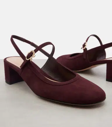 Gianvito Rossi 45 suede slingback pumps | Thumbnail 2 Gianvito Rossi 45 suede slingback pumps | Thumbnail 2