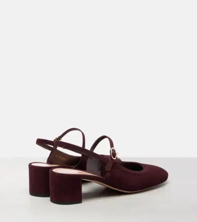 Gianvito Rossi 45 suede slingback pumps | Thumbnail 3 Gianvito Rossi 45 suede slingback pumps | Thumbnail 3