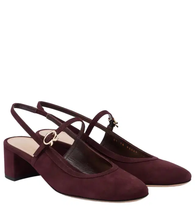 Gianvito Rossi 45 suede slingback pumps
