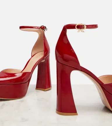 Gianvito Rossi Hilary 100 patent leather platform pumps | Thumbnail 3
