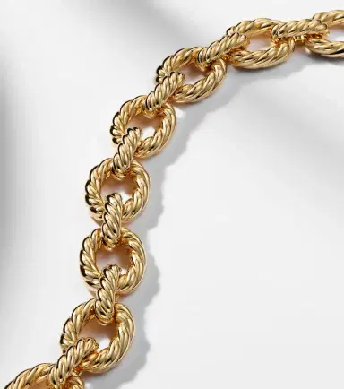 David Yurman Sculpted Cable 18kt gold chain bracelet | Thumbnail 3