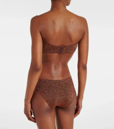 Eres Etincelant lurex bandeau bikini bottoms | Thumbnail 4
