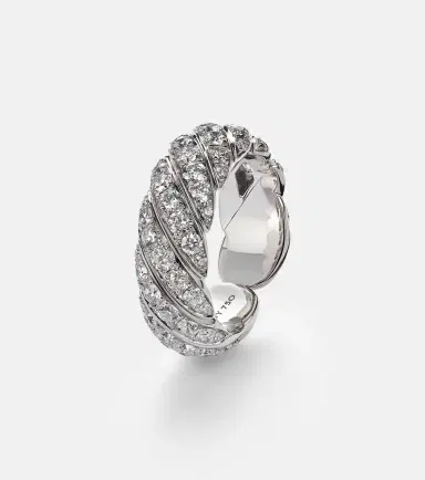 David Yurman Sculpted Cable 18kt white gold ring with diamonds | Thumbnail 2 David Yurman Sculpted Cable 18kt white gold ring with diamonds | Thumbnail 2
