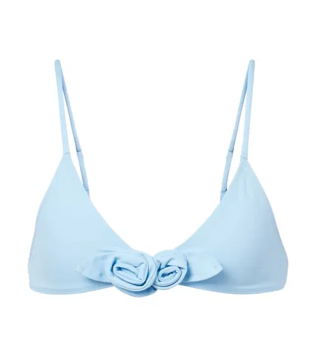 Coperni Floral-appliqué bikini top