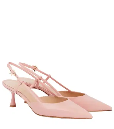 Gianvito Rossi Ascent 55 leather slingback pumps | Thumbnail 1 Gianvito Rossi Ascent 55 leather slingback pumps | Thumbnail 1