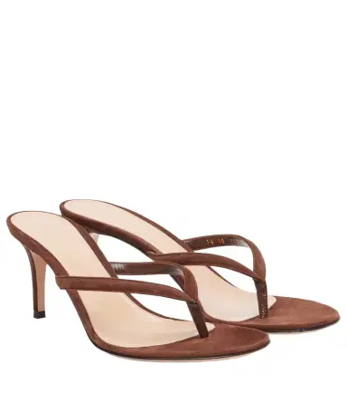 Gianvito Rossi Suede thong sandals | Thumbnail 1
