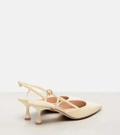 Gianvito Rossi Ascent 55 leather slingback pumps | Thumbnail 4 Gianvito Rossi Ascent 55 leather slingback pumps | Thumbnail 4