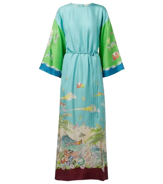 Alemais Alémais Daria printed silk maxi dress