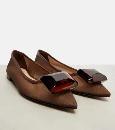 Gianvito Rossi Jaipur embellished ballet flats | Thumbnail 3