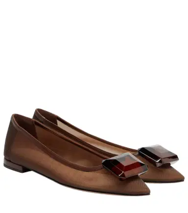 Gianvito Rossi Jaipur embellished ballet flats | Thumbnail 1