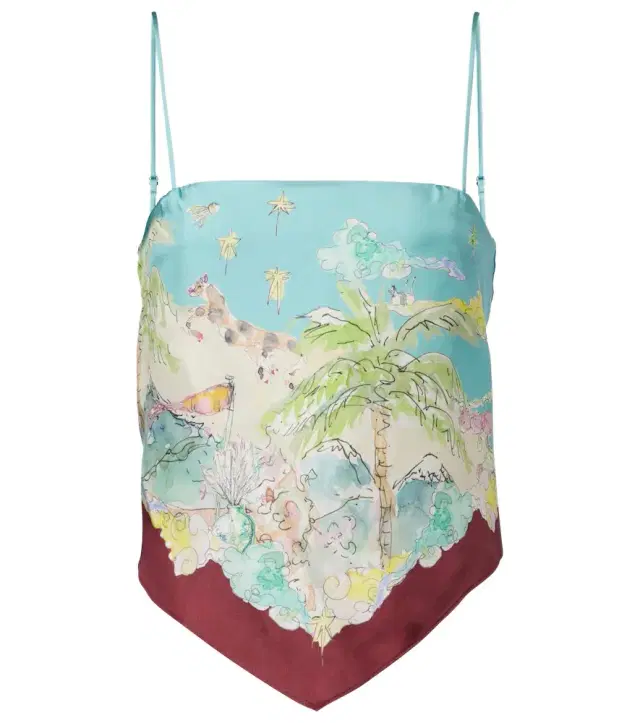 Alemais Alémais Daria printed silk top