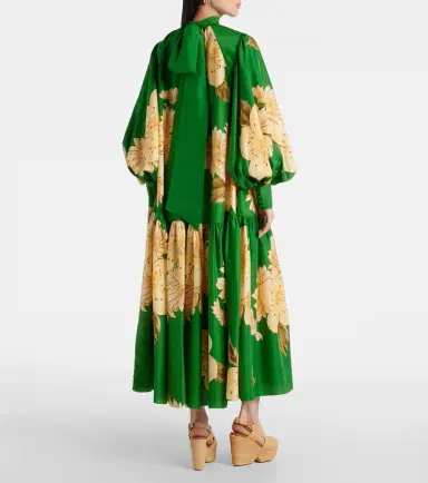 Alemais Alémais Sage floral silk midi dress | Thumbnail 3