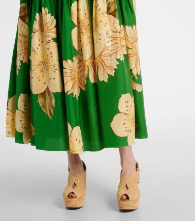 Alemais Alémais Sage floral silk midi dress | Thumbnail 4