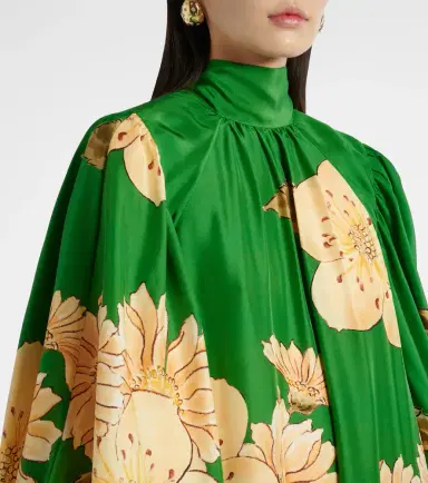 Alemais Alémais Sage floral silk midi dress | Thumbnail 6