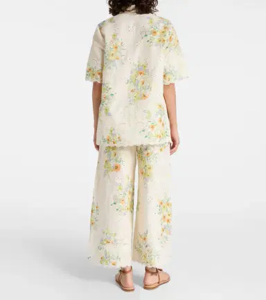 Alemais Alémais Juliette floral linen shirt | Thumbnail 3