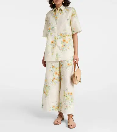 Alemais Alémais Juliette floral linen shirt | Thumbnail 5