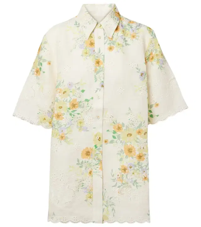 Alemais Alémais Juliette floral linen shirt