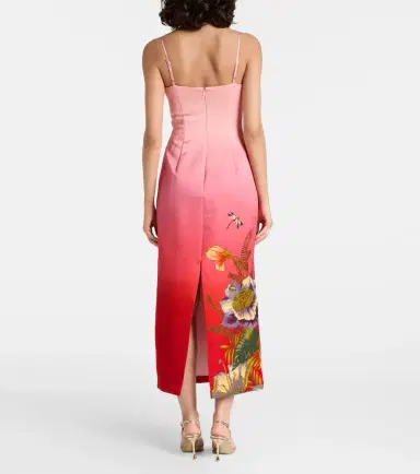 ALÉMAIS Alémais Inez ombré linen-blend midi dress | Thumbnail 5