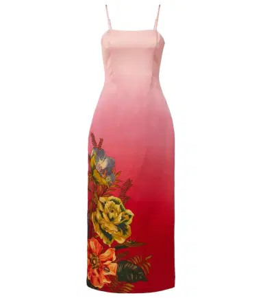 ALÉMAIS Alémais Inez ombré linen-blend midi dress | Thumbnail 1