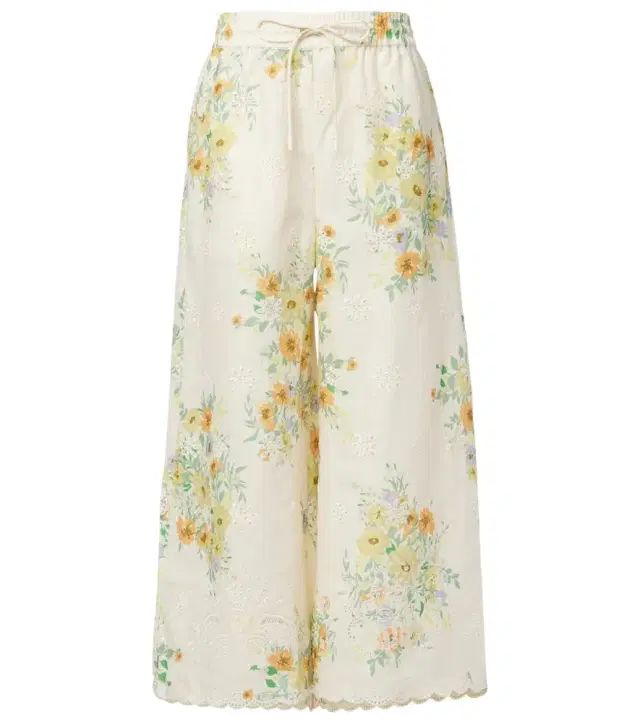 Alemais Alémais Juliette floral linen wide-leg pants