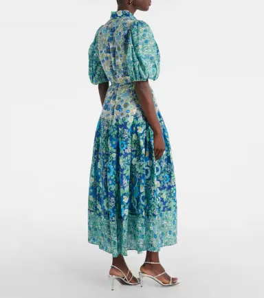 Alemais Alémais Sacha floral ramie shirt dress | Thumbnail 4