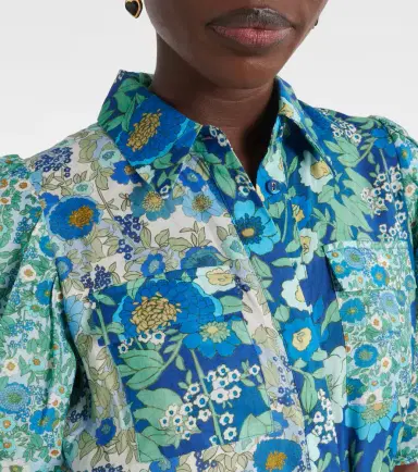 Alemais Alémais Sacha floral ramie shirt dress | Thumbnail 5