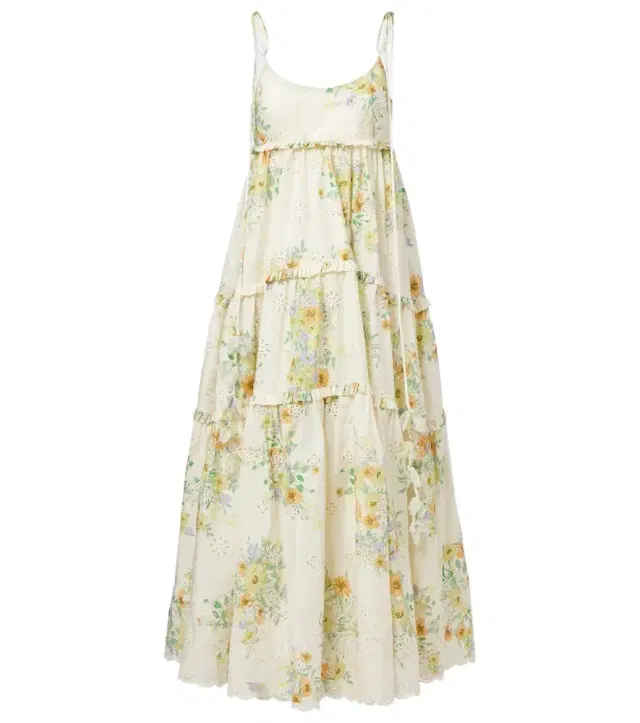 Alemais Alémais Juliette floral tiered cotton midi dress