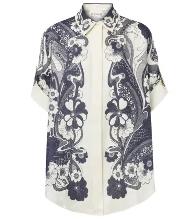 Alemais Alémais Mickey printed linen shirt | Thumbnail 1