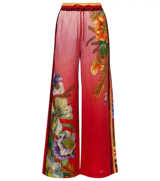 Alemais Alémais Inez ombré linen wide-leg pants