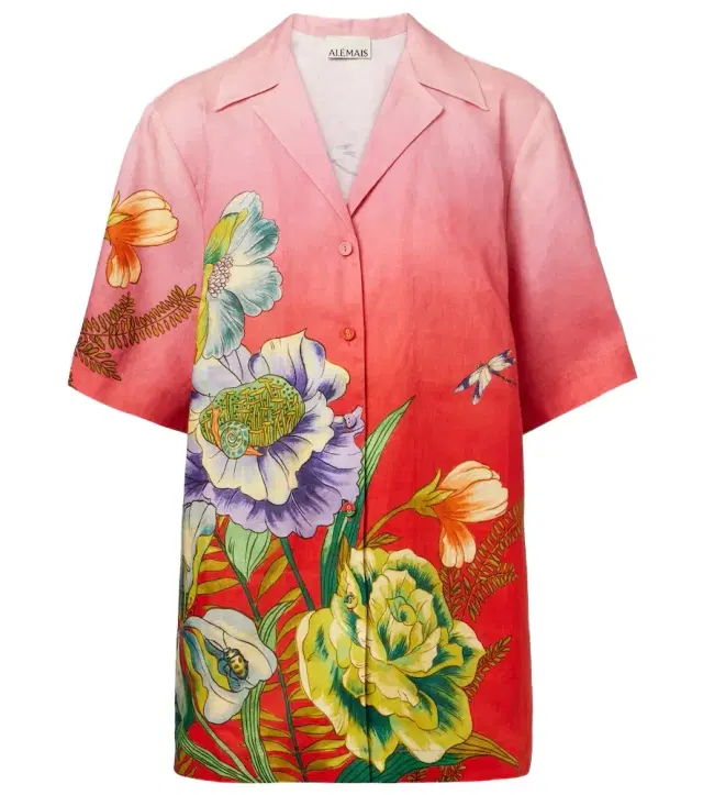 Alemais Alémais Inez floral linen shirt