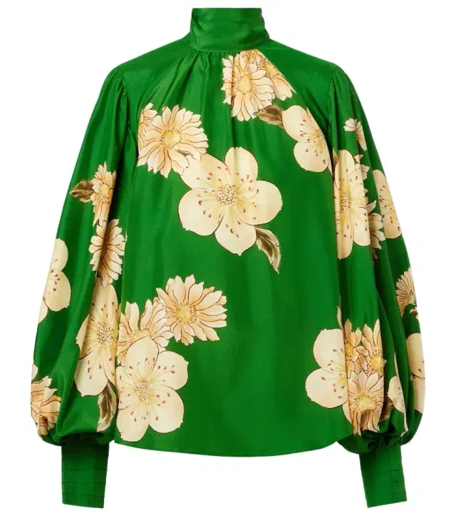 Alemais Alémais Sage floral silk blouse