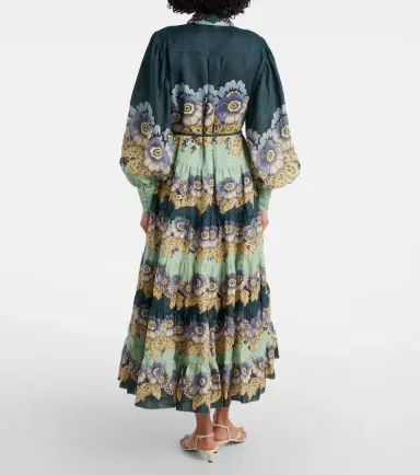 Alemais Alémais Madalena floral ramie shirt dress | Thumbnail 4